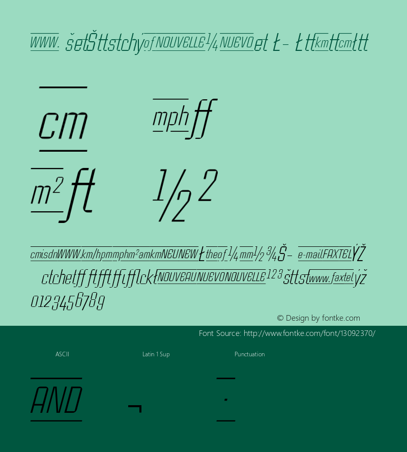 CaseStudyNoOne LT LtItAlt Version 001.001 Font Sample