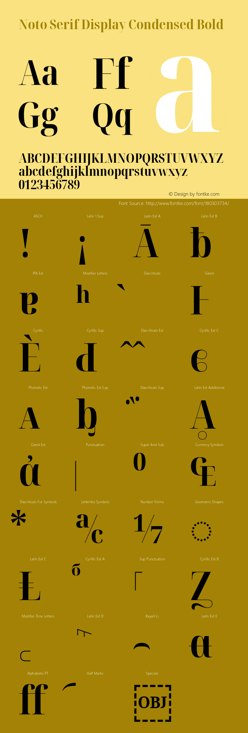 Noto Serif Display Condensed Bold Version 2.002; ttfautohint (v1.8.2)图片样张