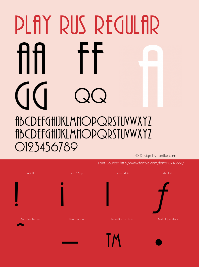 Play Rus Regular v1.1 Font Sample