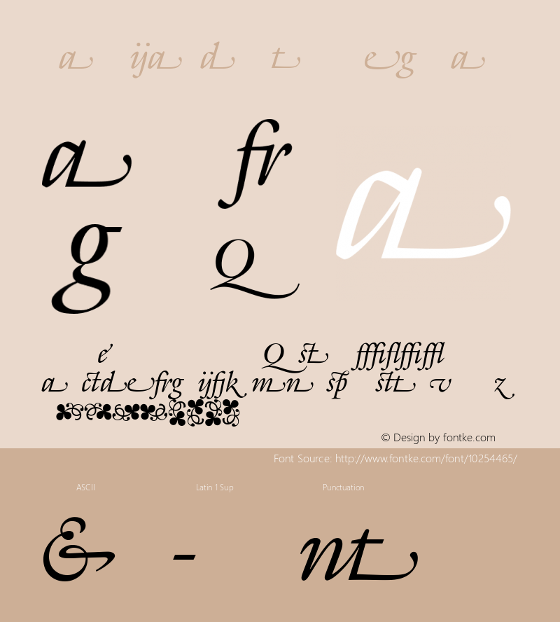 GalliardAltCC Regular 001.000 Font Sample