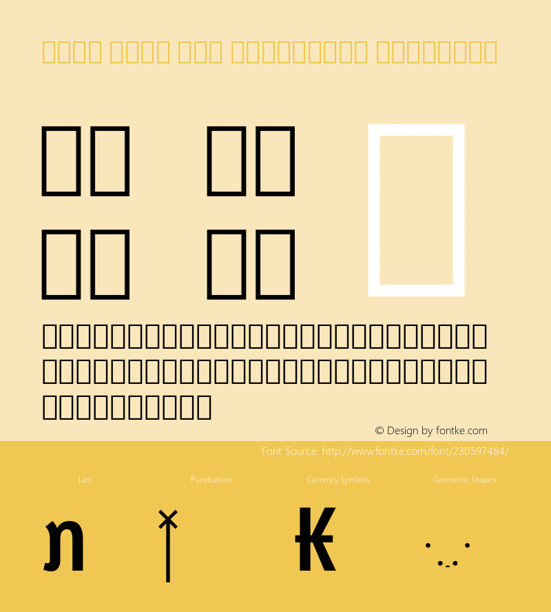 Noto Sans Lao Condensed SemiBold Version 2.001; ttfautohint (v1.8) -l 8 -r 50 -G 200 -x 14 -D lao -f none -a qsq -X 