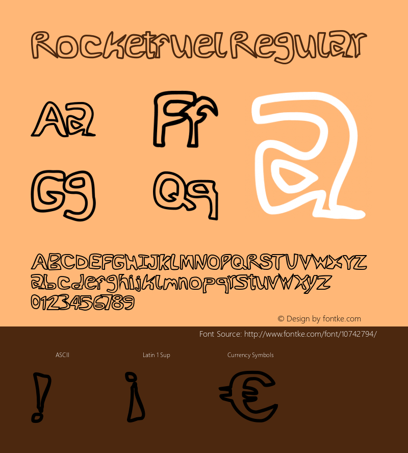 Rocketfuel Regular Version 0.27 Font Sample