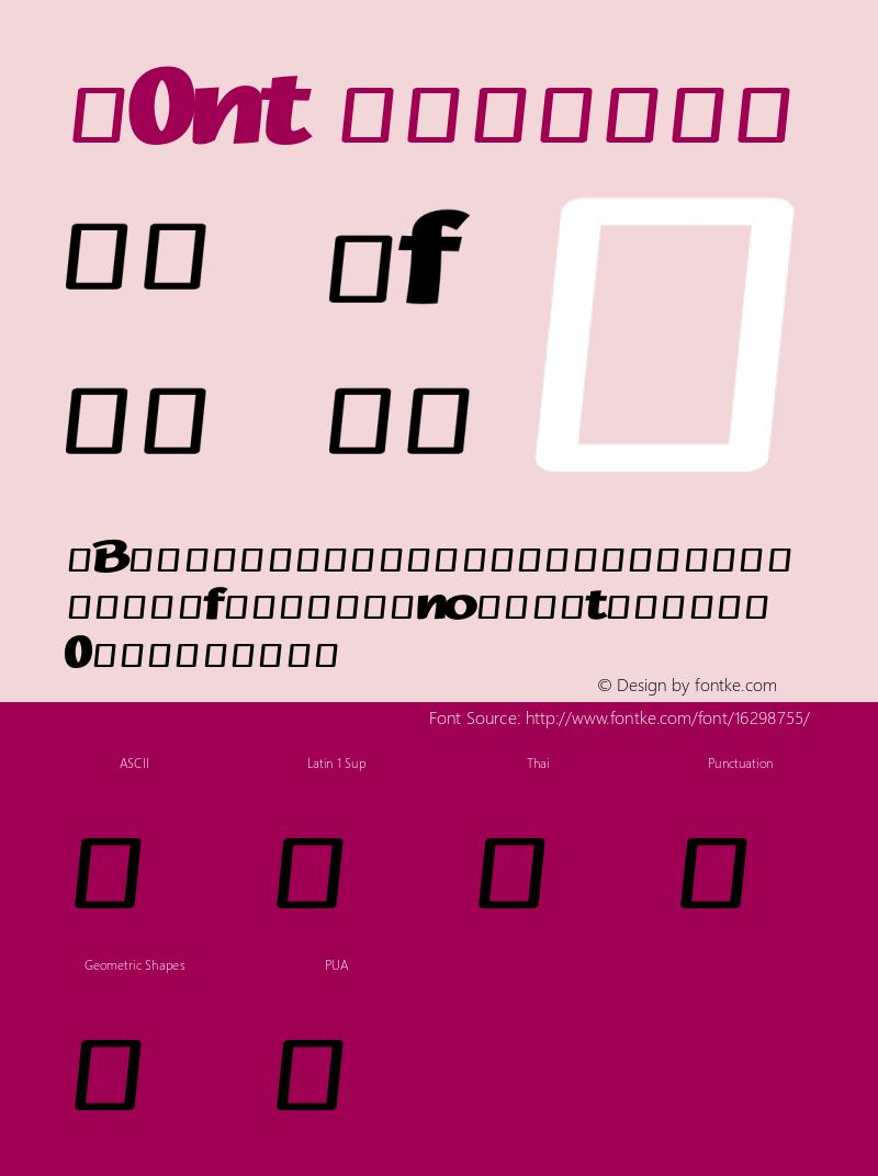 F0nt Regular Version 0.1-alpha1 Font Sample