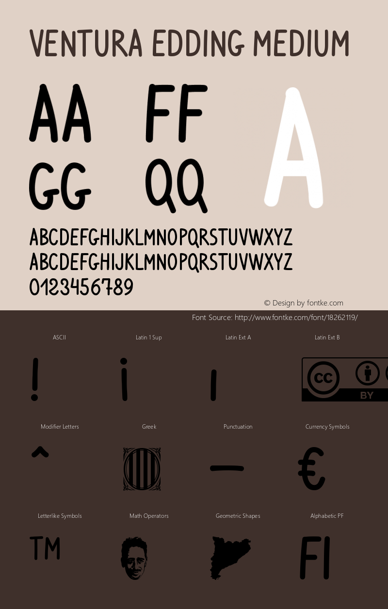 Ventura Edding Medium 001.000 Font Sample