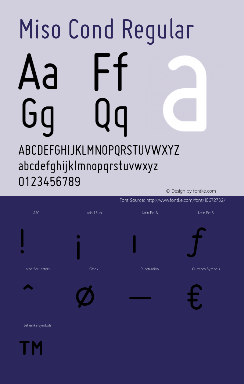 Miso Cond Regular Version 1.005;com.myfonts.easy.martennettelbladt.miso.regular.wfkit2.version.3Poa Font Sample