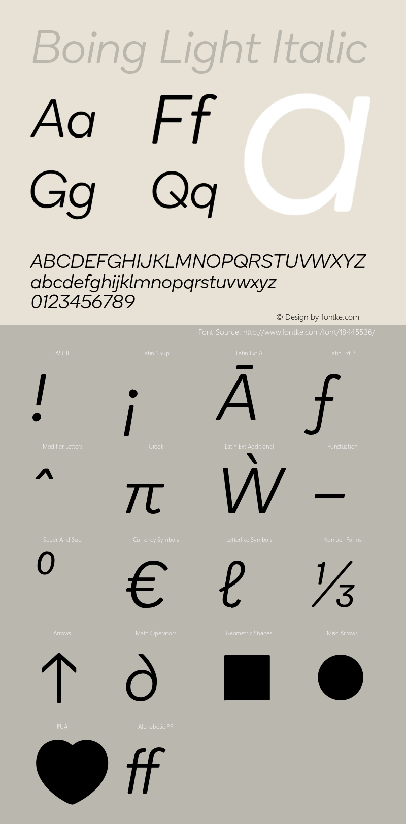 Boing Light Italic Version 3.000;PS 3.0;hotconv 1.0.88;makeotf.lib2.5.647800; ttfautohint (v1.4) Font Sample