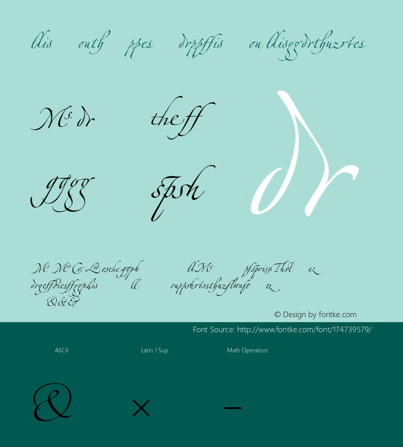 LinotypeZapfino-Ligature 001.000图片样张