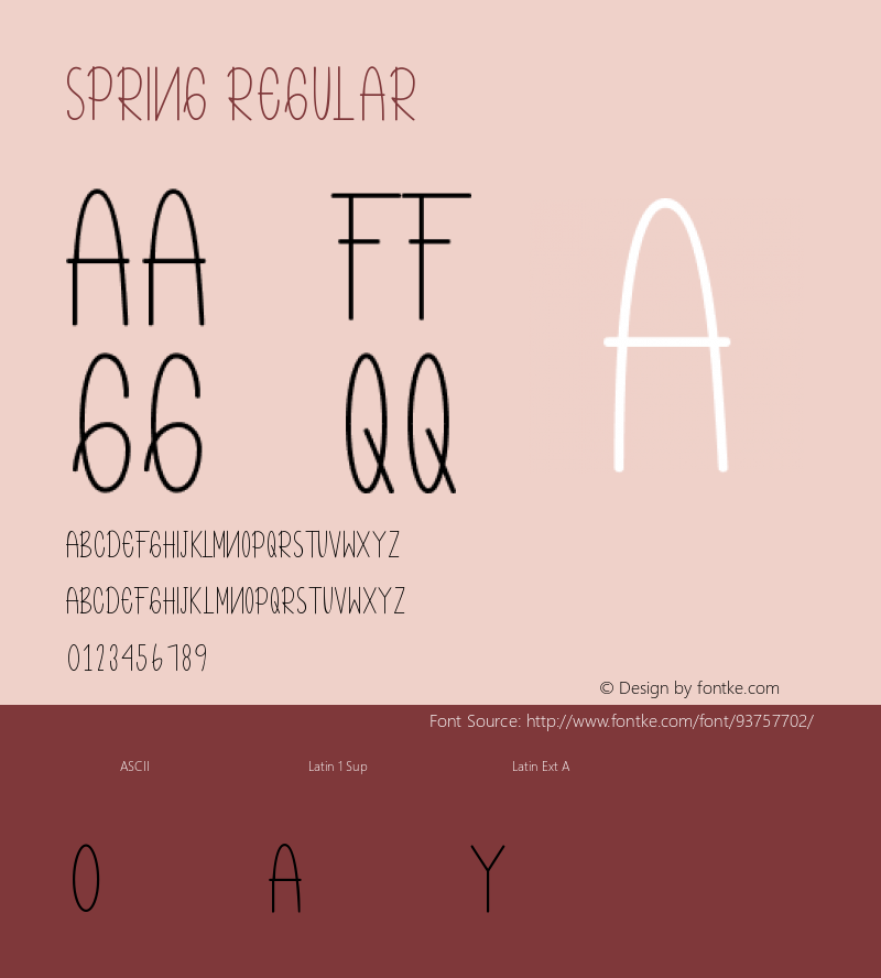 Spring Version 1.001;Fontself Maker 3.5.1 Font Sample