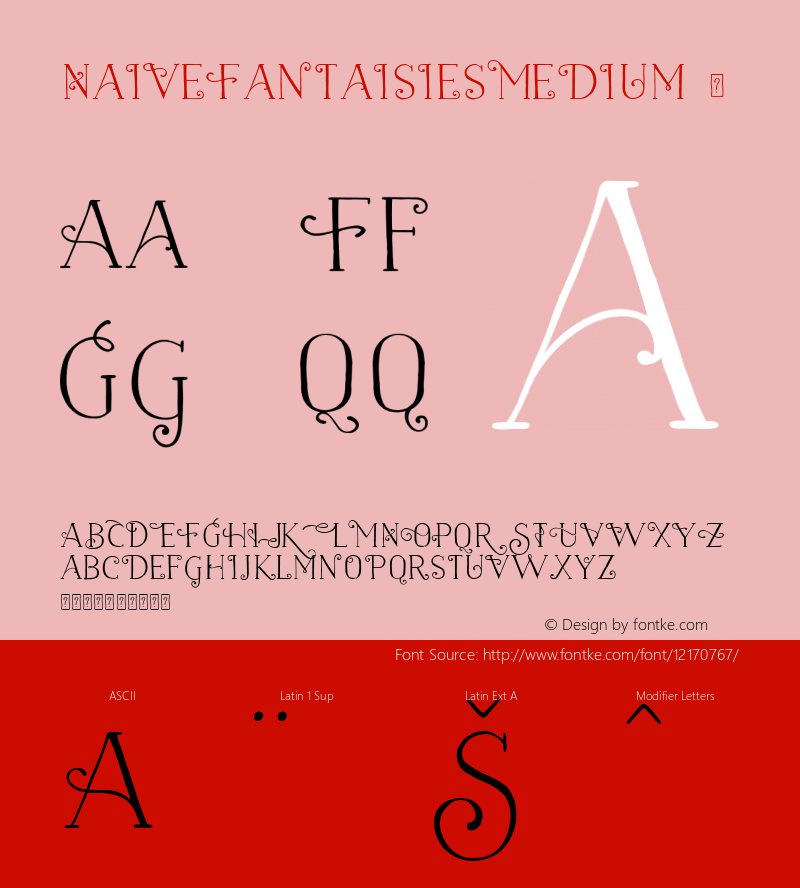 NaiveFantaisiesMedium ☞ 2.000;com.myfonts.easy.la-goupil.naive.fantaisies-medium.wfkit2.version.461M Font Sample