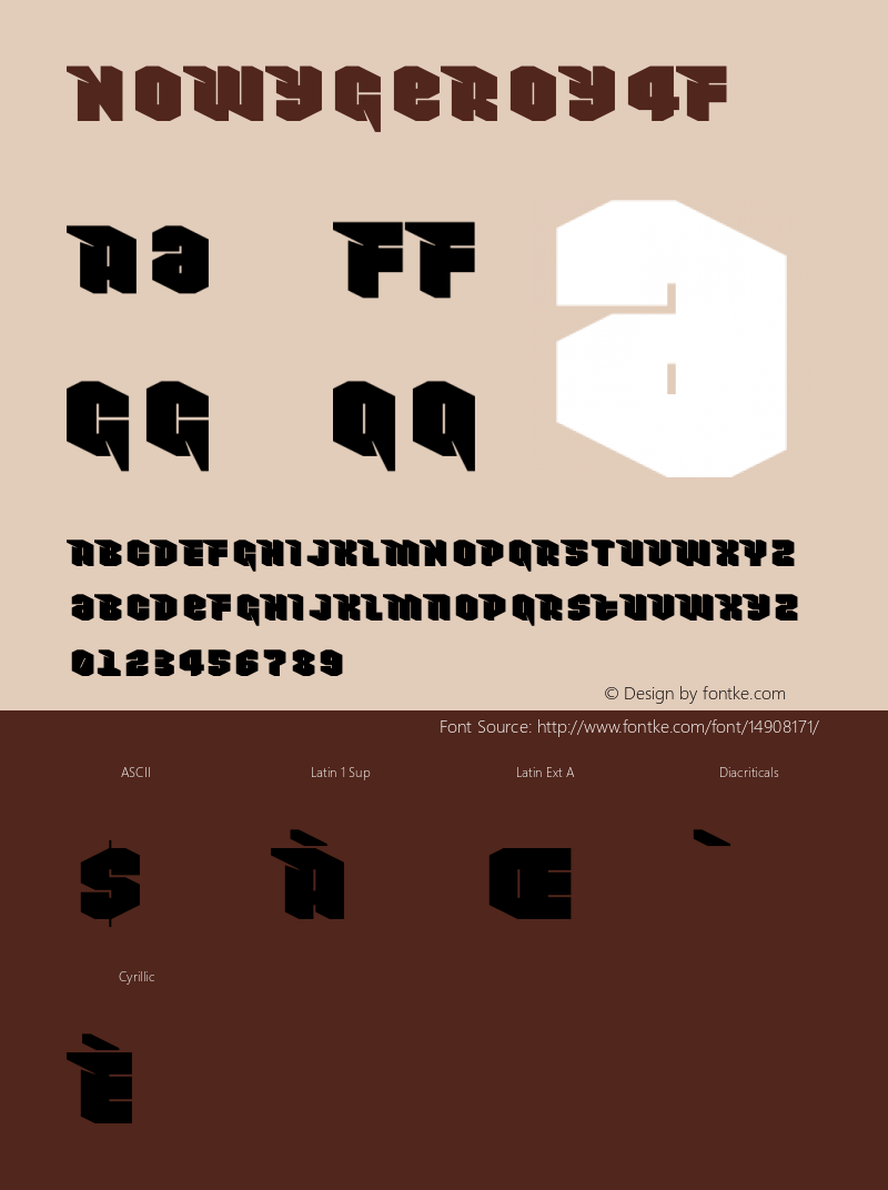 NowyGeroy4F ☞ 1.0;com.myfonts.easy.4thfebruary.nowy-geroy-4f.regular.wfkit2.version.3ryv Font Sample