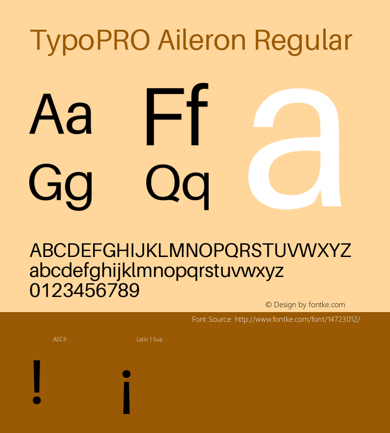 TypoPRO Aileron Regular Version 1.000;PS 001.000;hotconv 1.0.70;makeotf.lib2.5.58329 Font Sample