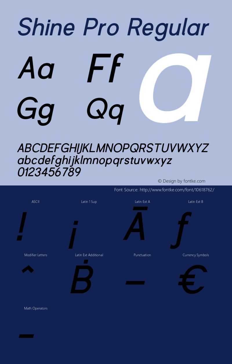 Shine Pro Regular 1.000;com.myfonts.easy.thinkdust.shine-pro.bold-oblique.wfkit2.version.4hru Font Sample