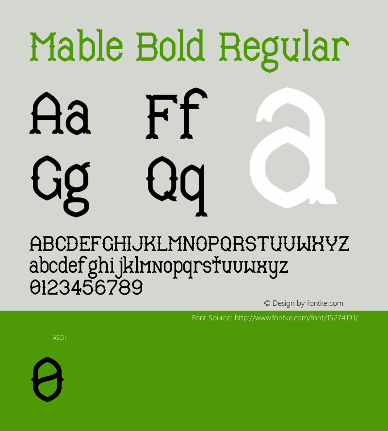 Mable Bold Regular Version 1.000;PS 001.000;hotconv 1.0.70;makeotf.lib2.5.58329 Font Sample