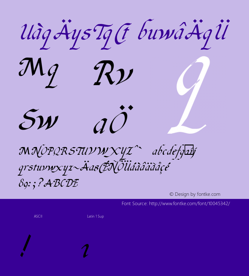 ItalicHand Regular Altsys Metamorphosis:4/5/91 Font Sample
