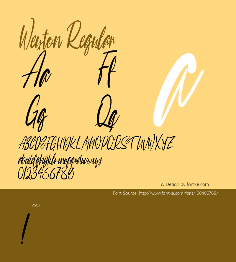 Weyton Version 1.000 Font Sample