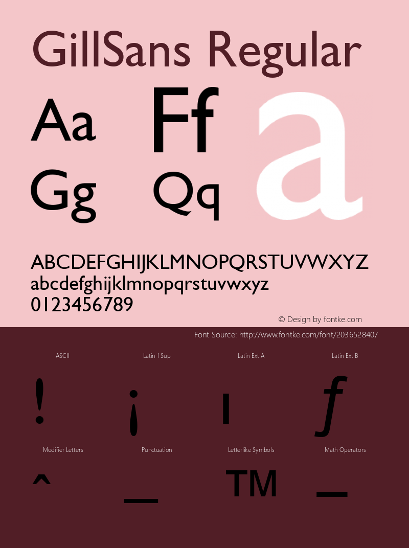 GillSans Altsys Fontographer 4.0.3 07-05-2003图片样张