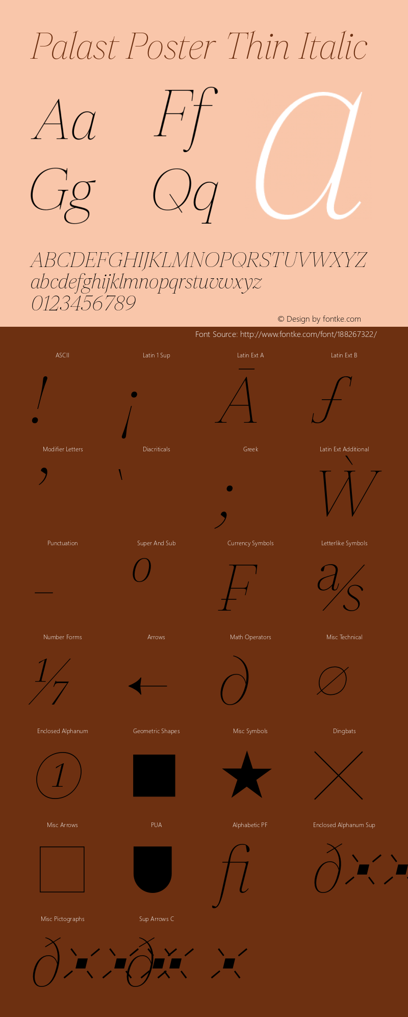 Palast Poster Thin Italic 1.0图片样张