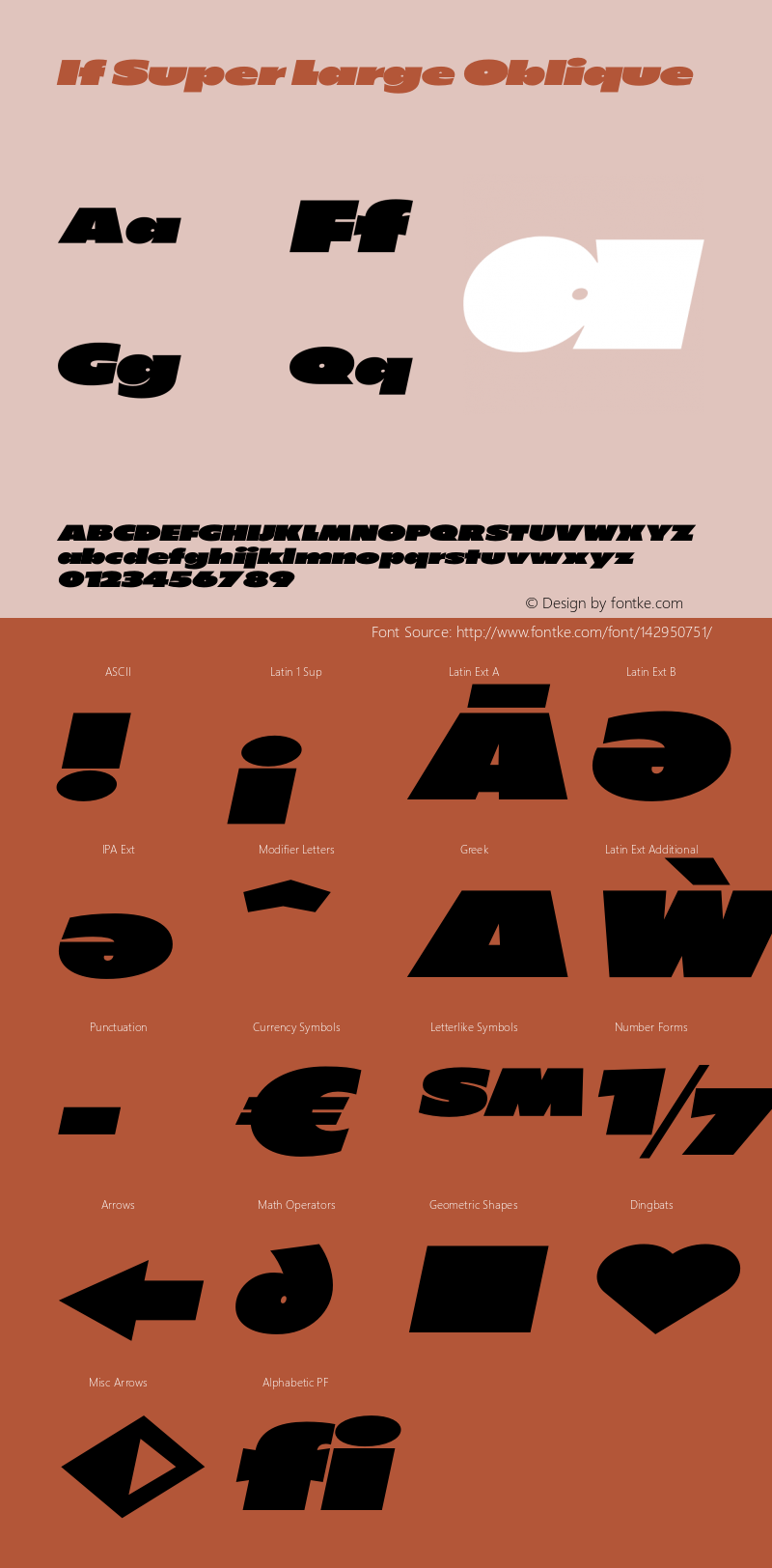 If-SuperLargeOblique Version 1.0 | wf-rip DC20200525 Font Sample