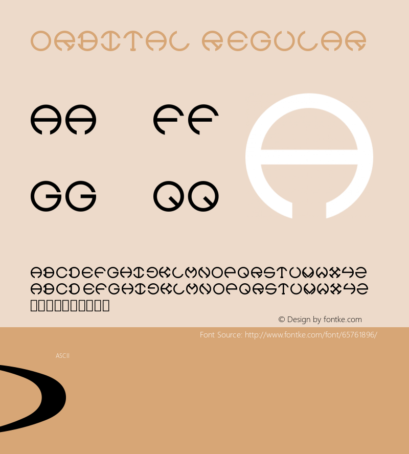 Orbital Version 1.000 Font Sample