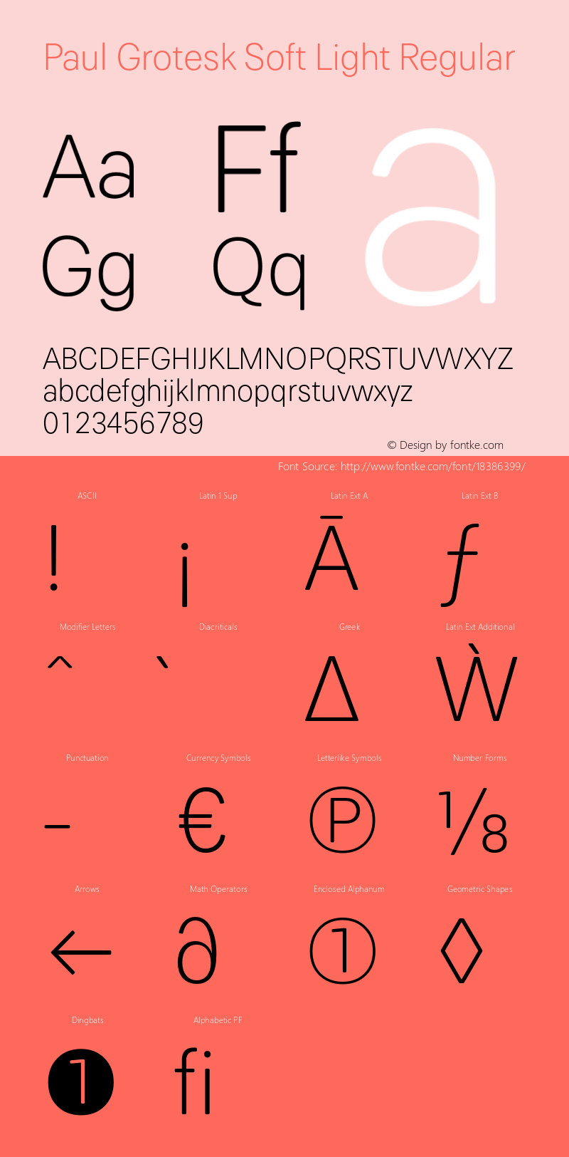 Paul Grotesk Soft Light Regular Version 1.000;PS 001.000;hotconv 1.0.88;makeotf.lib2.5.64775 Font Sample