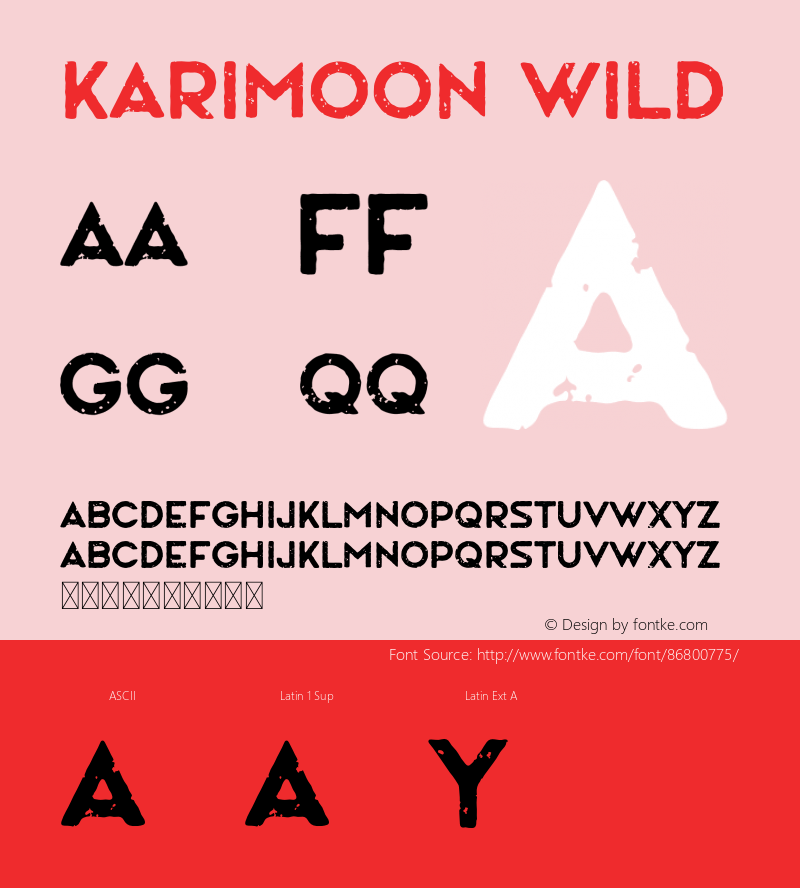 Karimoon Wild Version 1.001;Fontself Maker 3.5.1 Font Sample