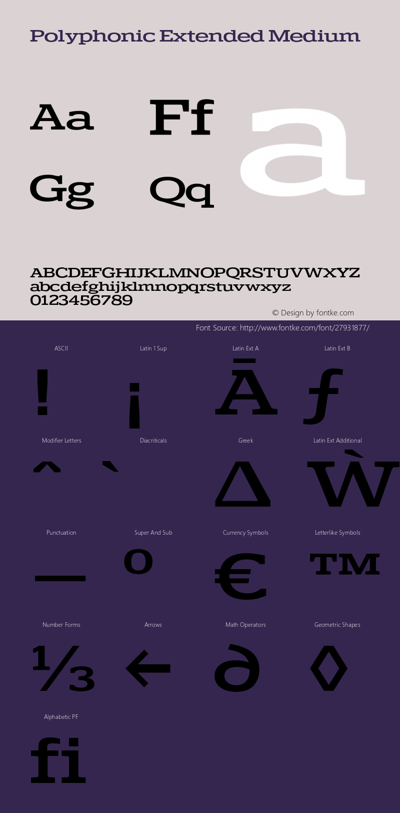 Polyphonic-ExtendedMedium Version 1.000;PS 001.000;hotconv 1.0.88;makeotf.lib2.5.64775 Font Sample