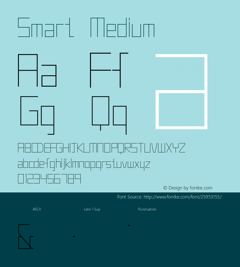 Smart Version 001.000 Font Sample