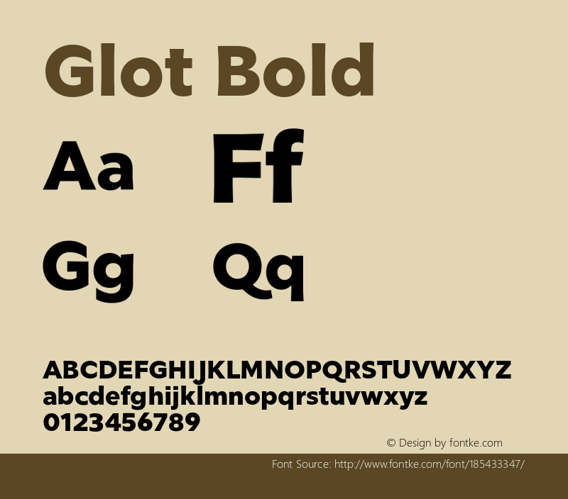 Glot Bold Version 1.000;PS 001.000;hotconv 1.0.88;makeotf.lib2.5.64775图片样张
