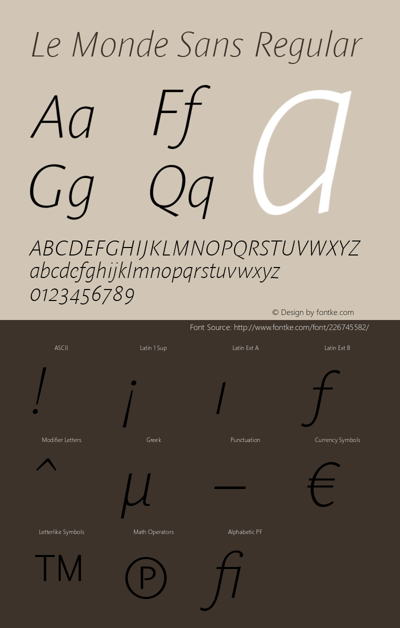 Le Monde Sans ExtraLight Italic OsF 001.000图片样张