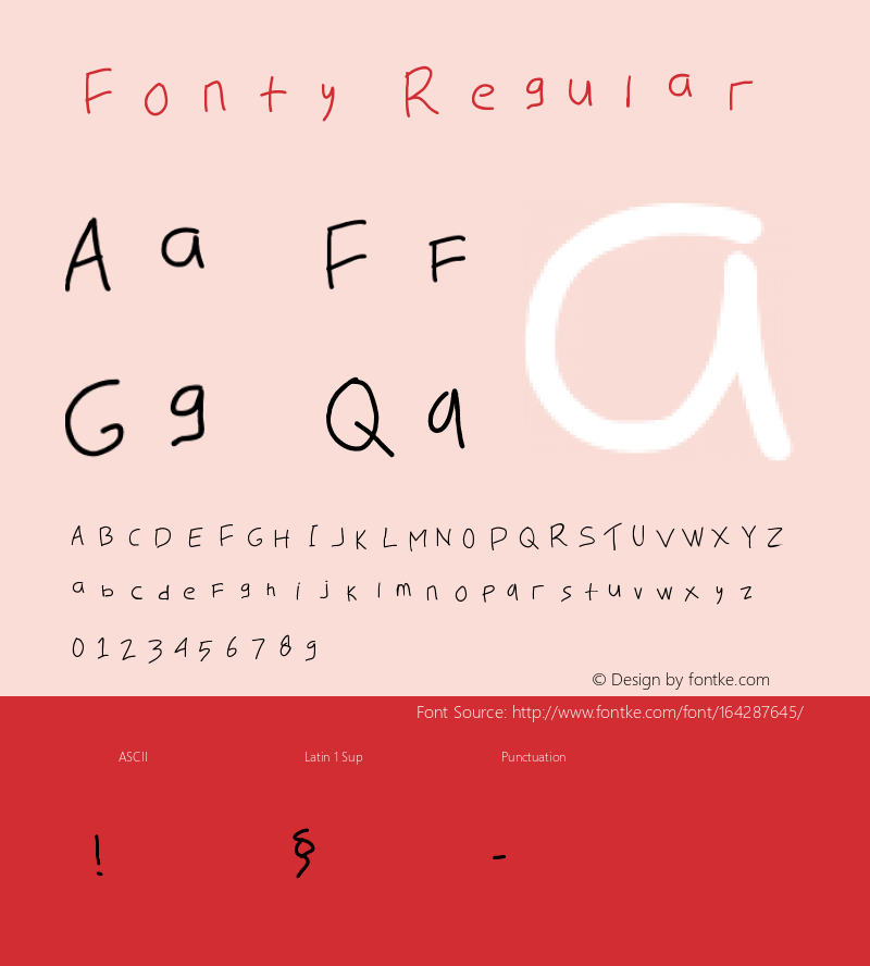 Fonty 1.0 Font Sample