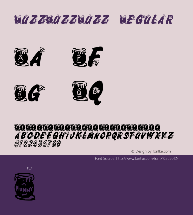 BuzzBuzzBuzz Regular 2 Font Sample