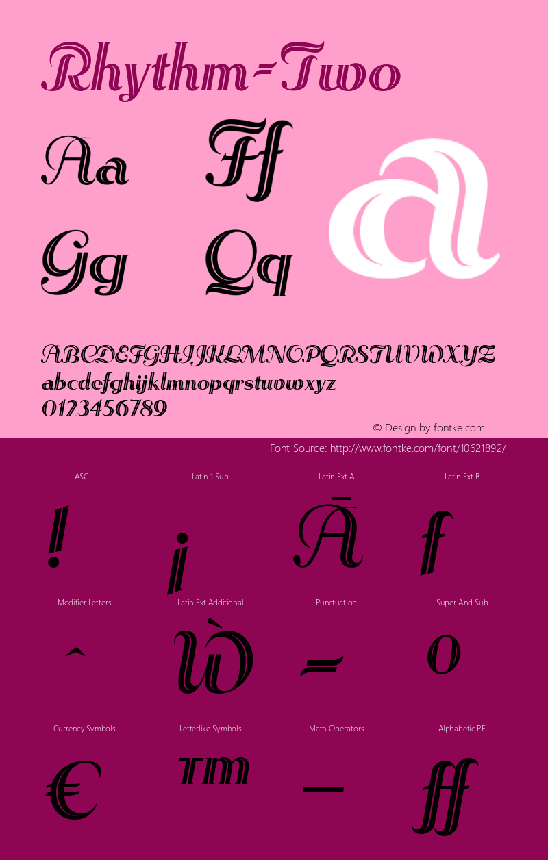 Rhythm-Two ☞ Version 1.001;com.myfonts.positype.rhythm.two.wfkit2.3Ba3 Font Sample