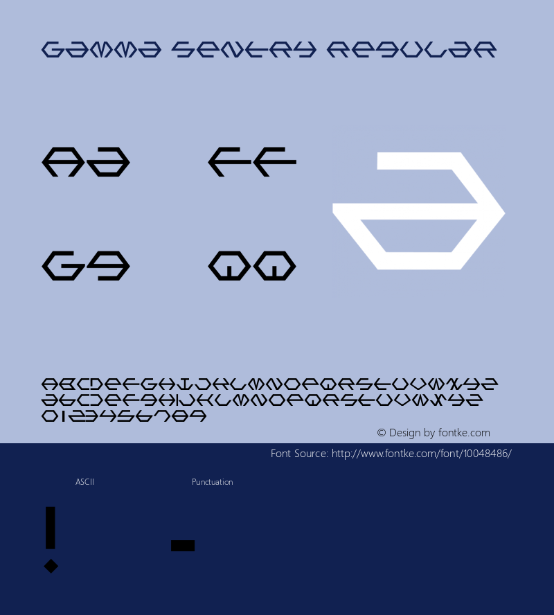 Gamma Sentry Regular 1 Font Sample