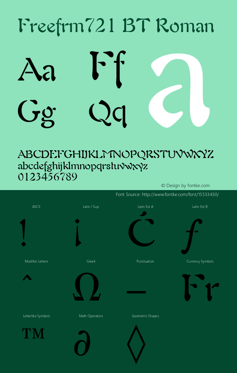 Freefrm721 BT Roman mfgpctt-v1.53 Wednesday, February 3, 1993 3:10:25 pm (EST) Font Sample