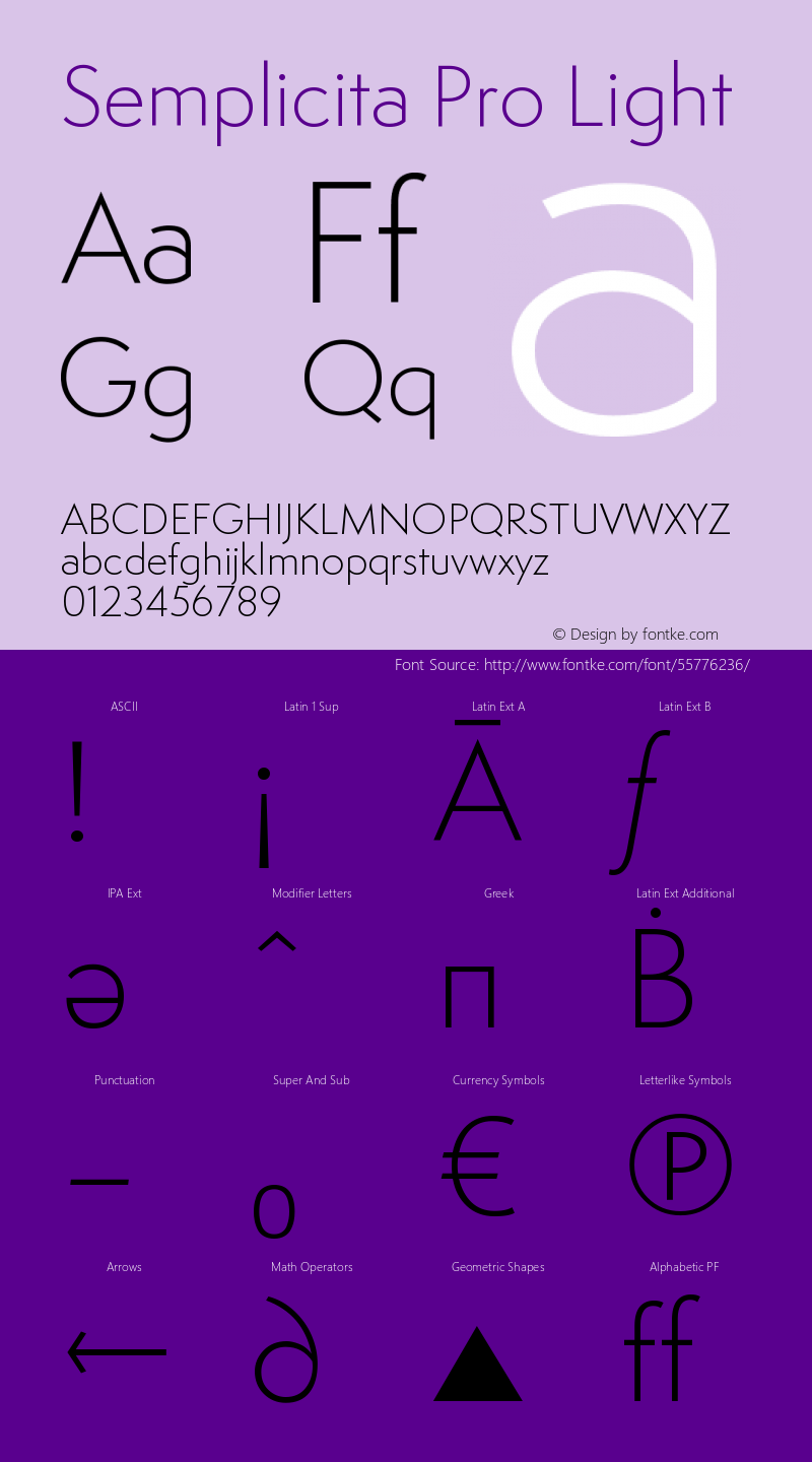 SemplicitaPro-Light Version 1.000;PS 001.001;hotconv 1.0.56 Font Sample