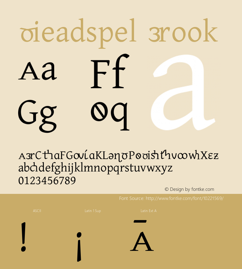 Readspel Book Version .8; OFL release Font Sample