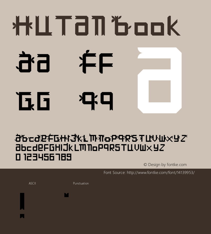 Hutan Book Version 1.0 Font Sample