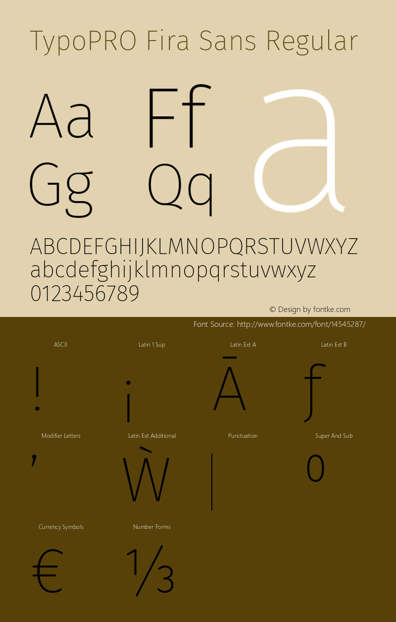 TypoPRO Fira Sans Regular Version 3.105;PS 003.105;hotconv 1.0.70;makeotf.lib2.5.58329 Font Sample