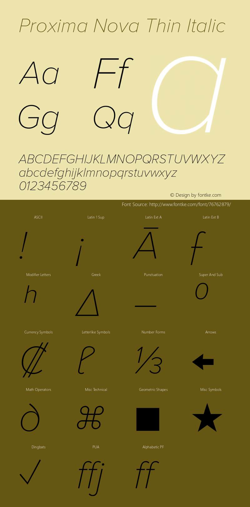 ProximaNova-ThinIt Version 1.000;PS 001.000;hotconv 1.0.38 Font Sample