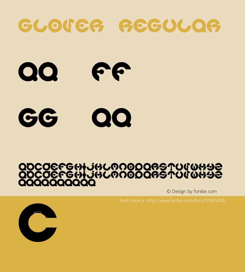 glover Regular Version 1.0 Font Sample