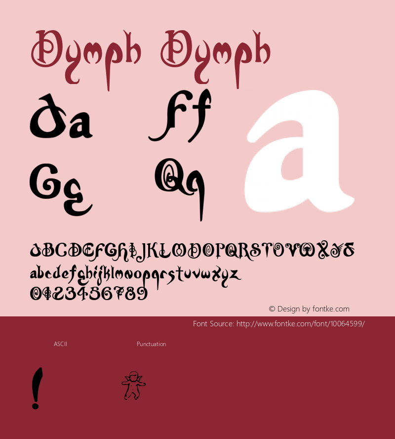 Nymph Nymph 001.000 Font Sample