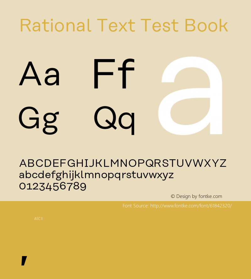 Rational Text Test Book Version 1.000;PS 001.000;hotconv 1.0.88;makeotf.lib2.5.64775 Font Sample