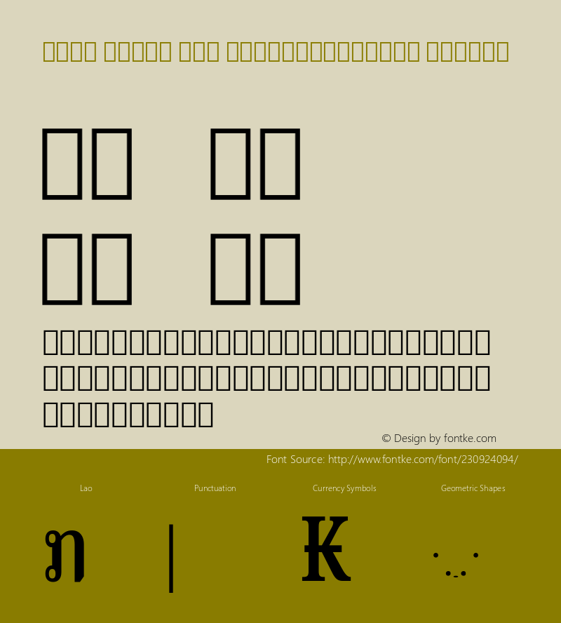 Noto Serif Lao ExtraCondensed Medium Version 2.000; ttfautohint (v1.8) -l 8 -r 50 -G 200 -x 14 -D lao -f none -a qsq -X 