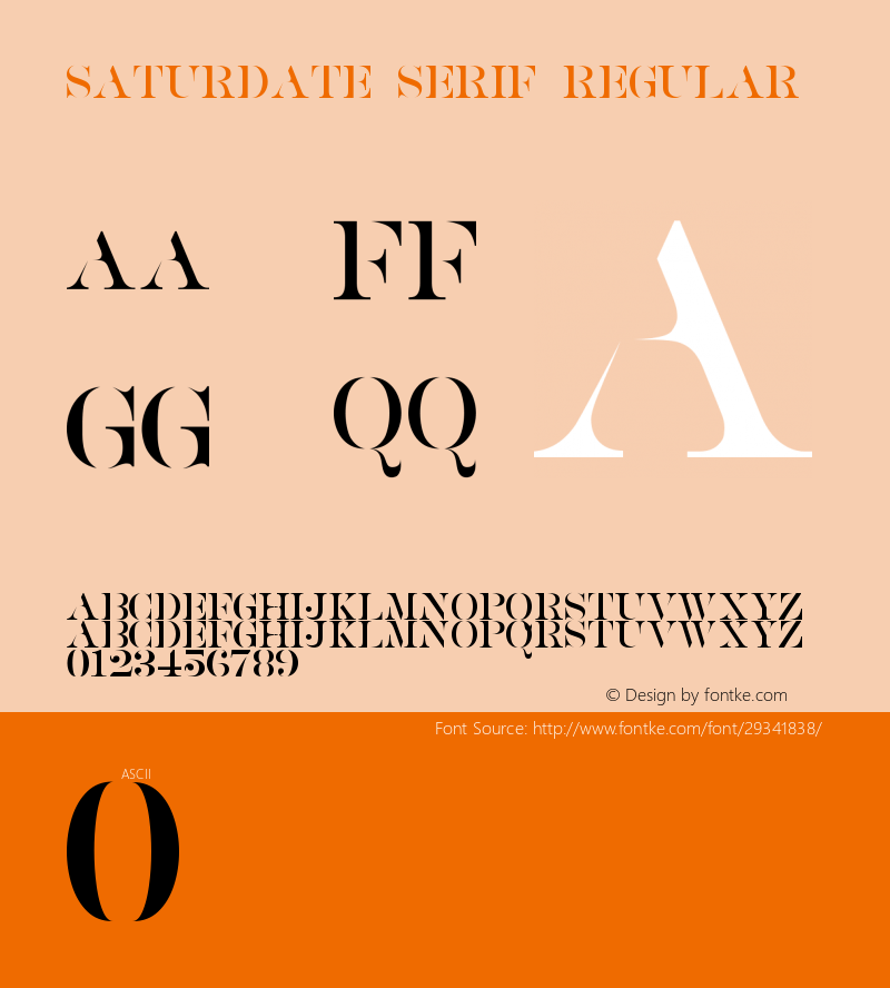 SATURDATE SERIF Version 1.00;January 22, 2019;FontCreator 11.5.0.2427 64-bit Font Sample