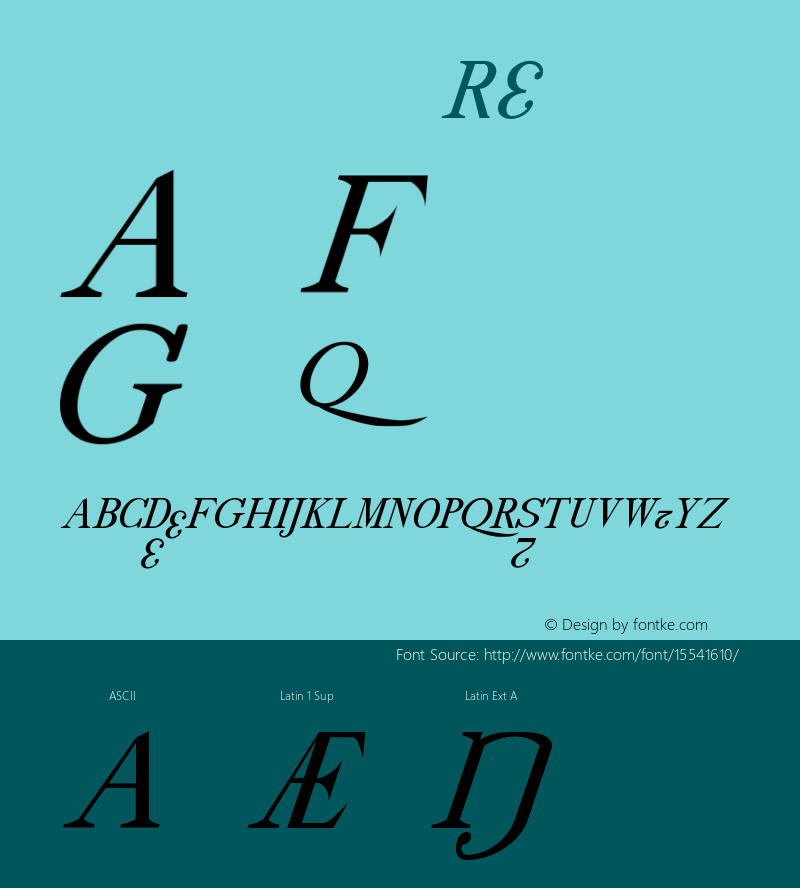 drmdozsl8 Regular Version 001.001 Font Sample