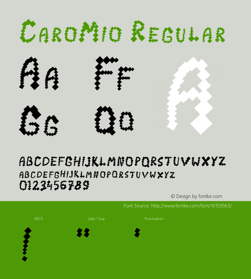 CaroMio Regular 1.0  2002-01-28 Font Sample