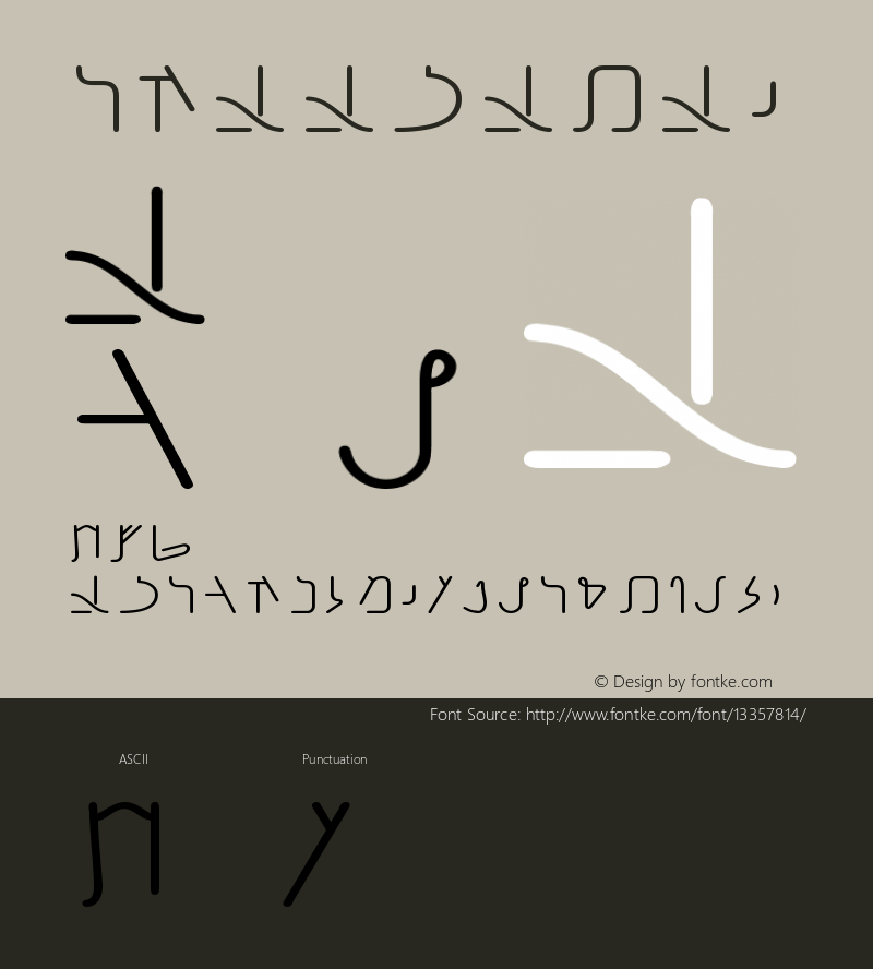 Archaic Nabatean Version 001.001 Font Sample