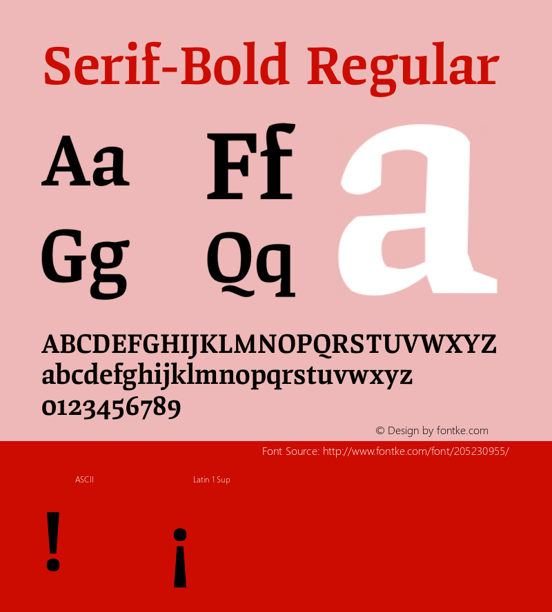 Serif-Bold Version 1.0 Extracted by ASV http://www.buraks.com/asv图片样张