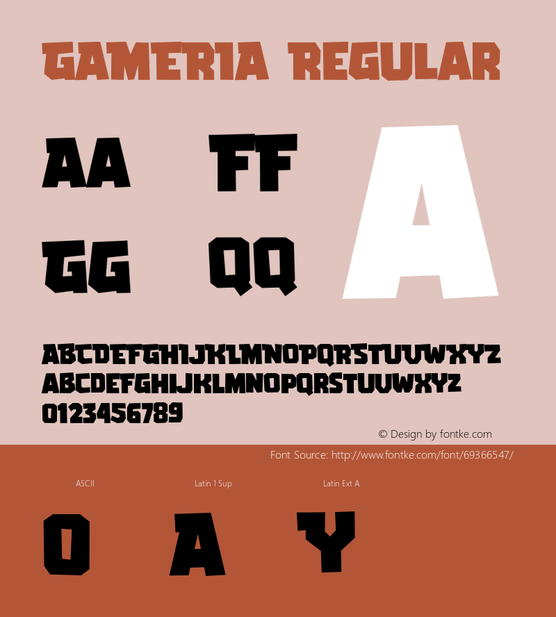 GAMERIA Version 1.001;Fontself Maker 3.5.1 Font Sample